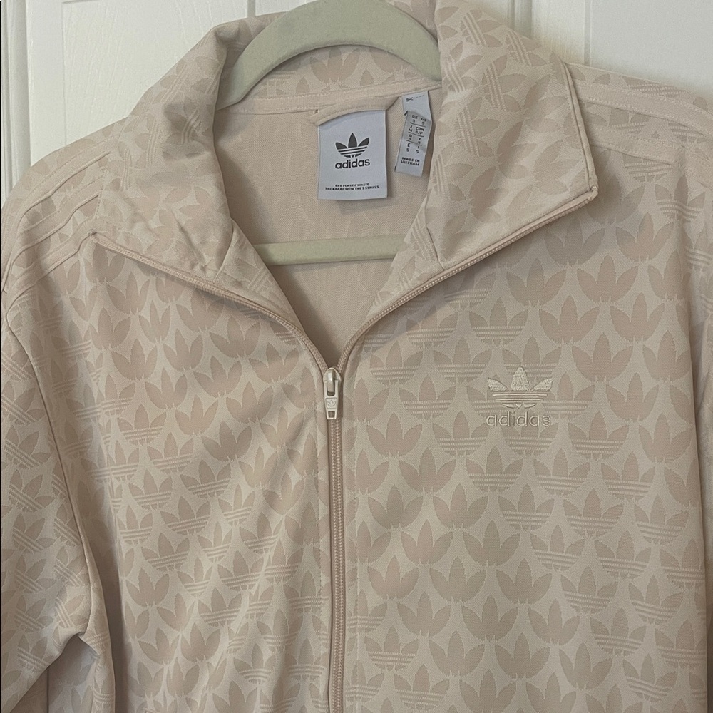 Adidas Women's Beige Bomber Jacket - Picture 2 of 5